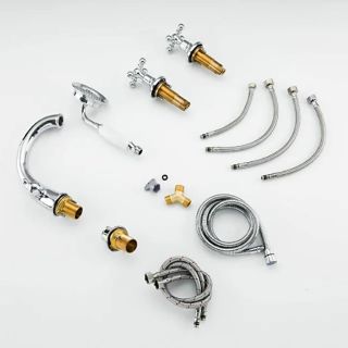 Смеситель на борт ванны Gappo G1189 хром